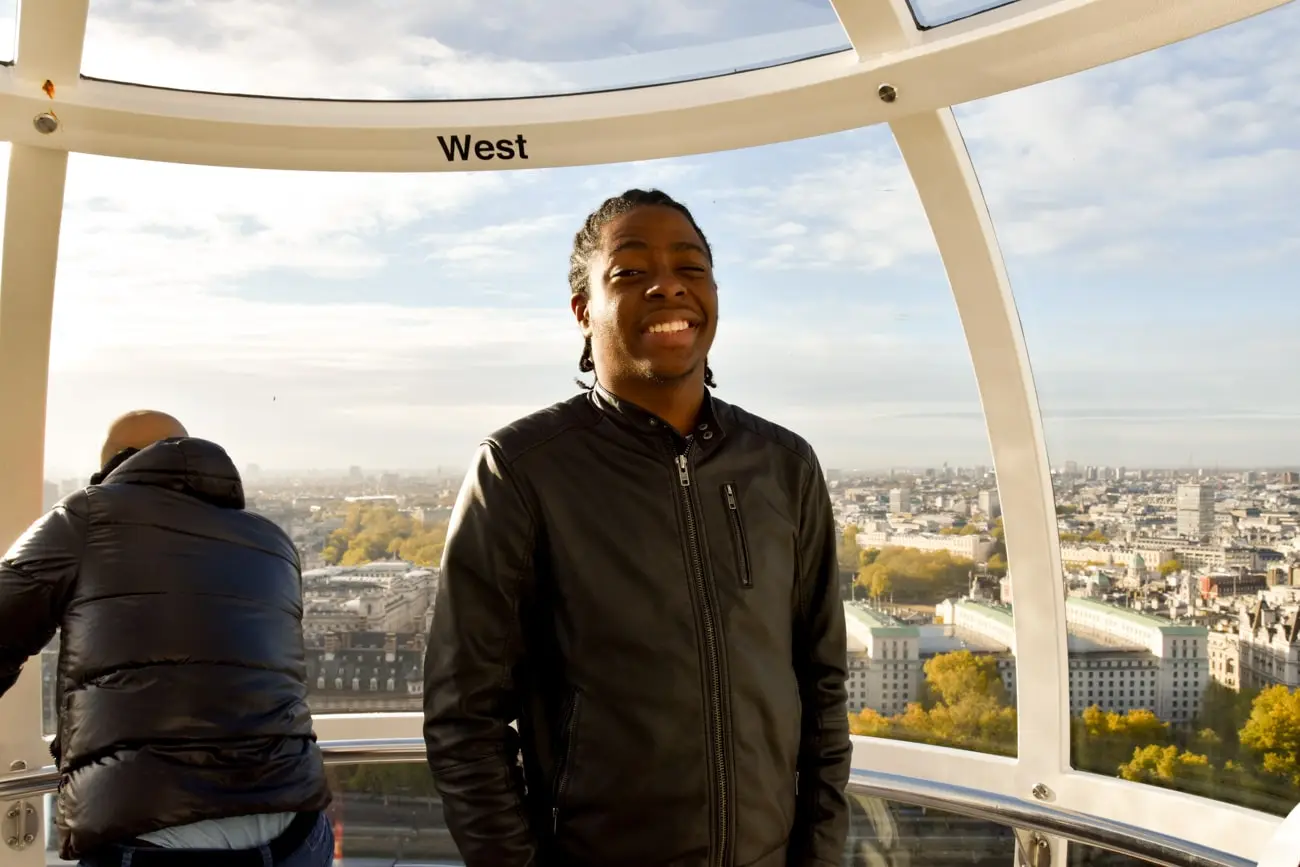 A picture of me in London Eye