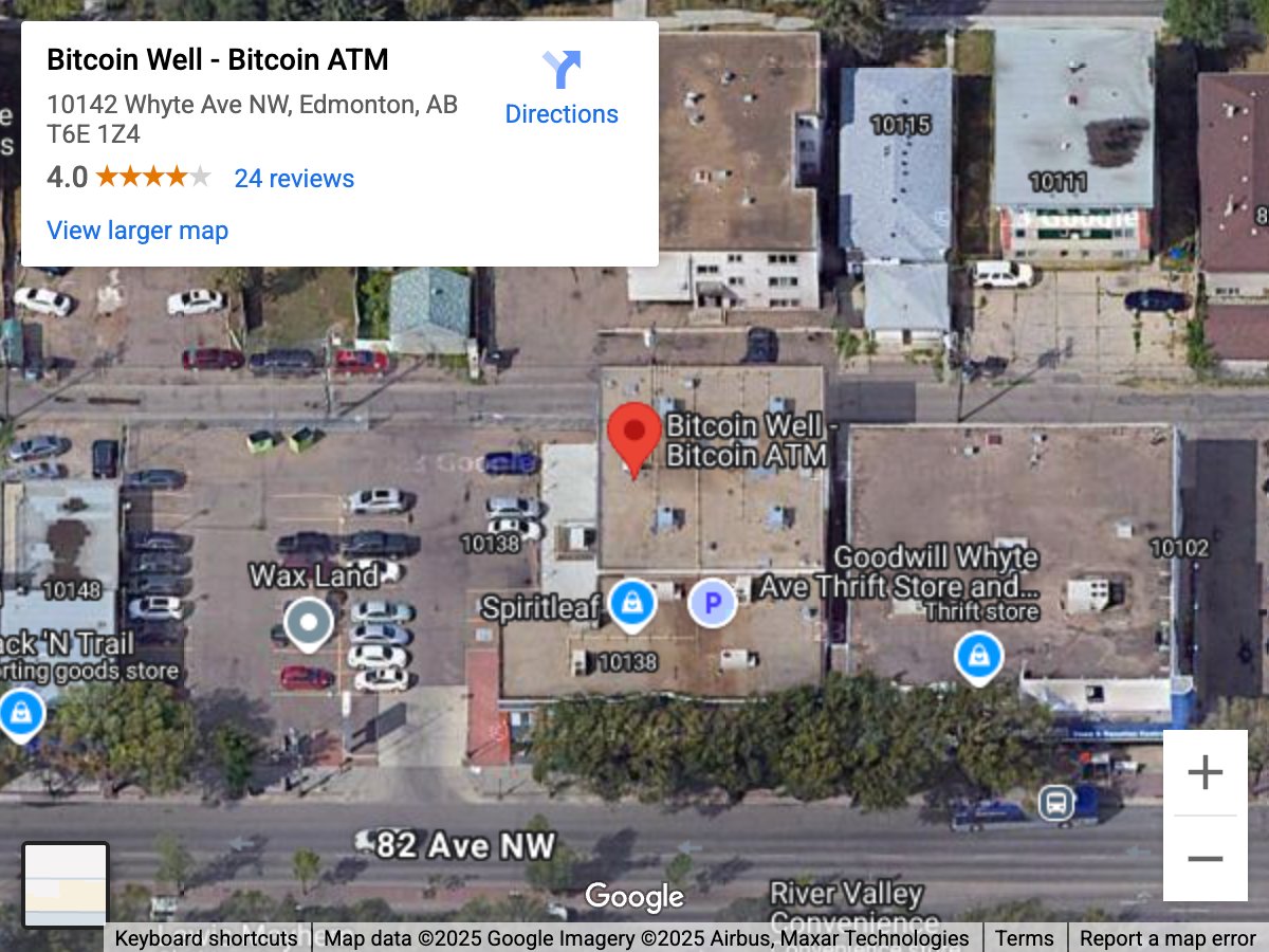 Bitcoin ATMs in Edmonton, Alberta | Bitcoin Well