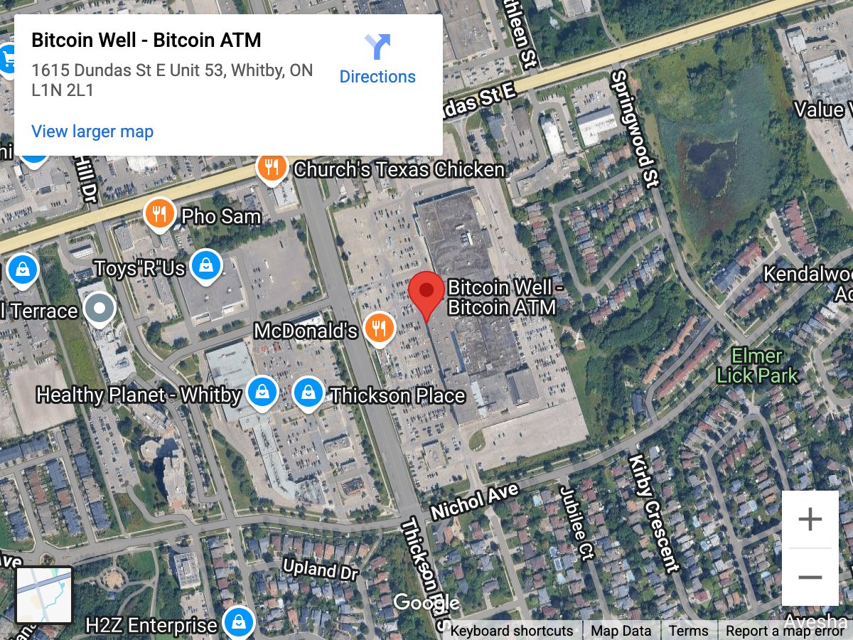 Bitcoin ATM Whitby Mall - Whitby, ON