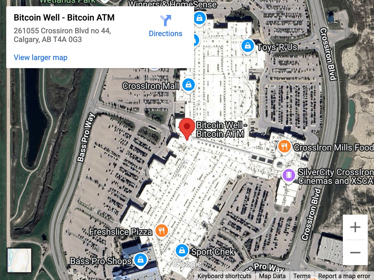 Bitcoin ATM CrossIron Mills - North Calgary
