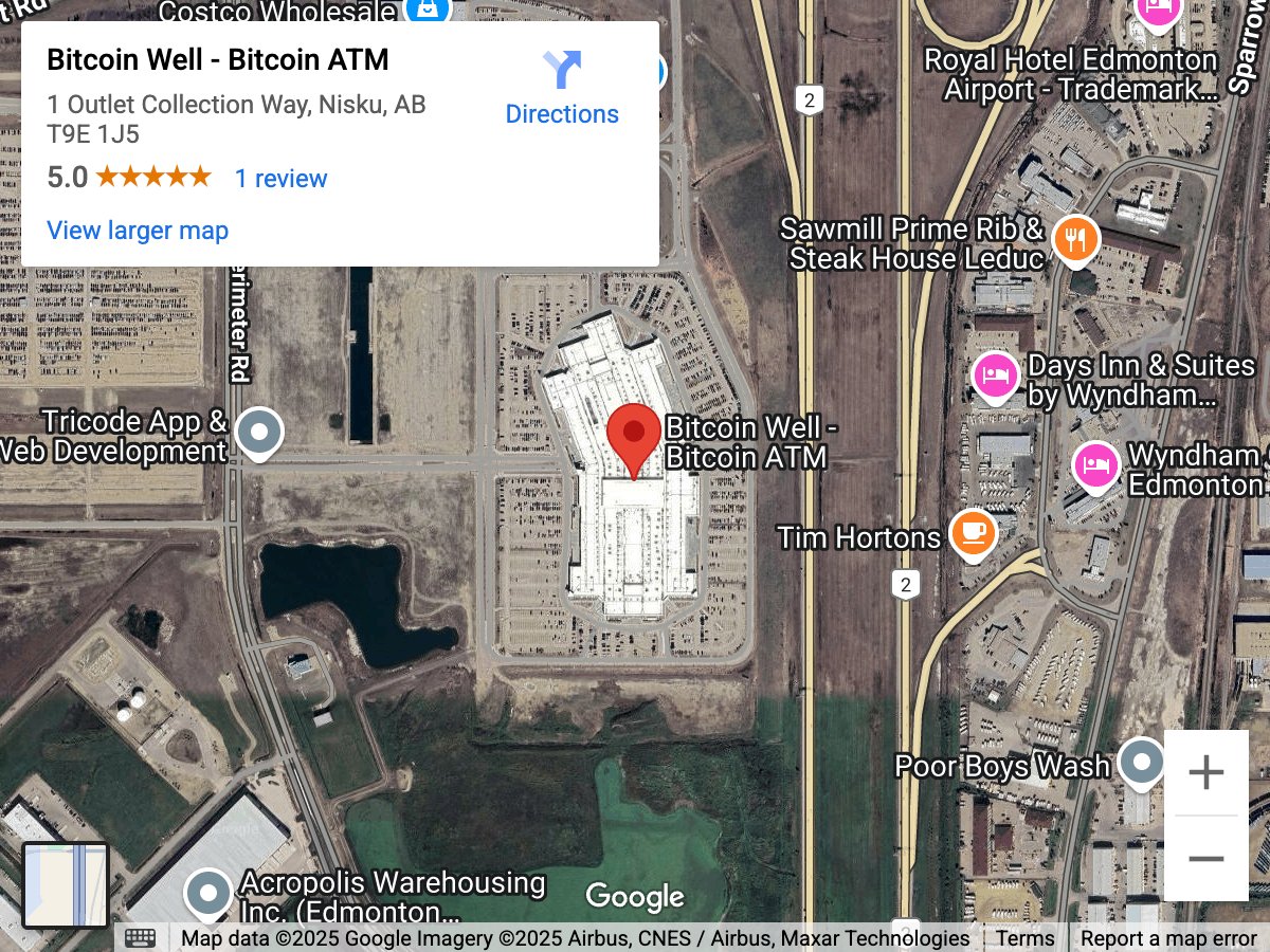 Bitcoin ATM Premium Outlet Collection - Leduc (Nisku)