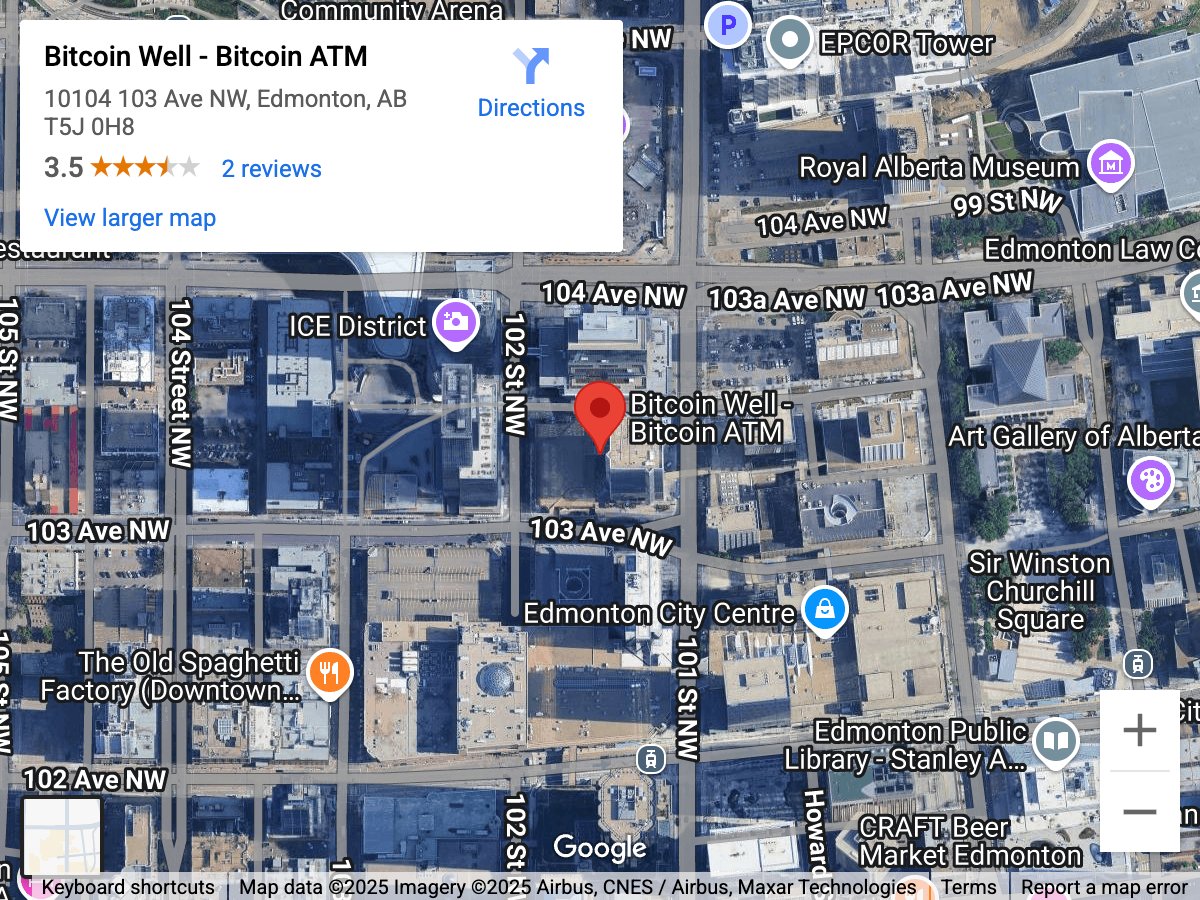 Bitcoin ATM Downtown - Edmonton, AB