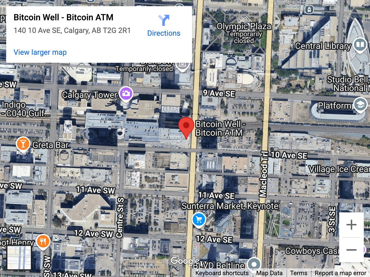 Bitcoin ATM Palliser - Downtown Calgary