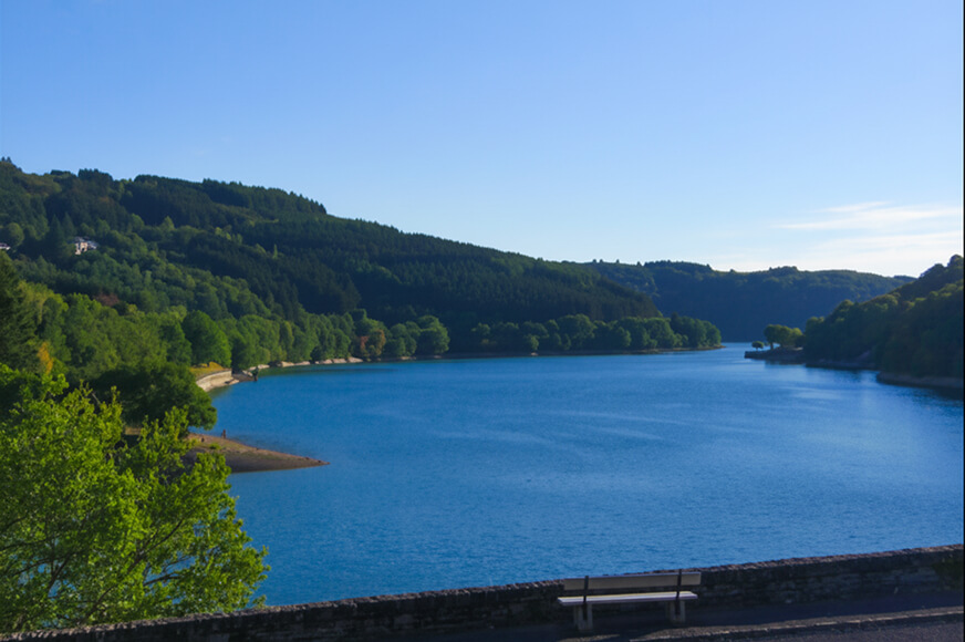 An image of Upper Sure Lake in Luxembourg