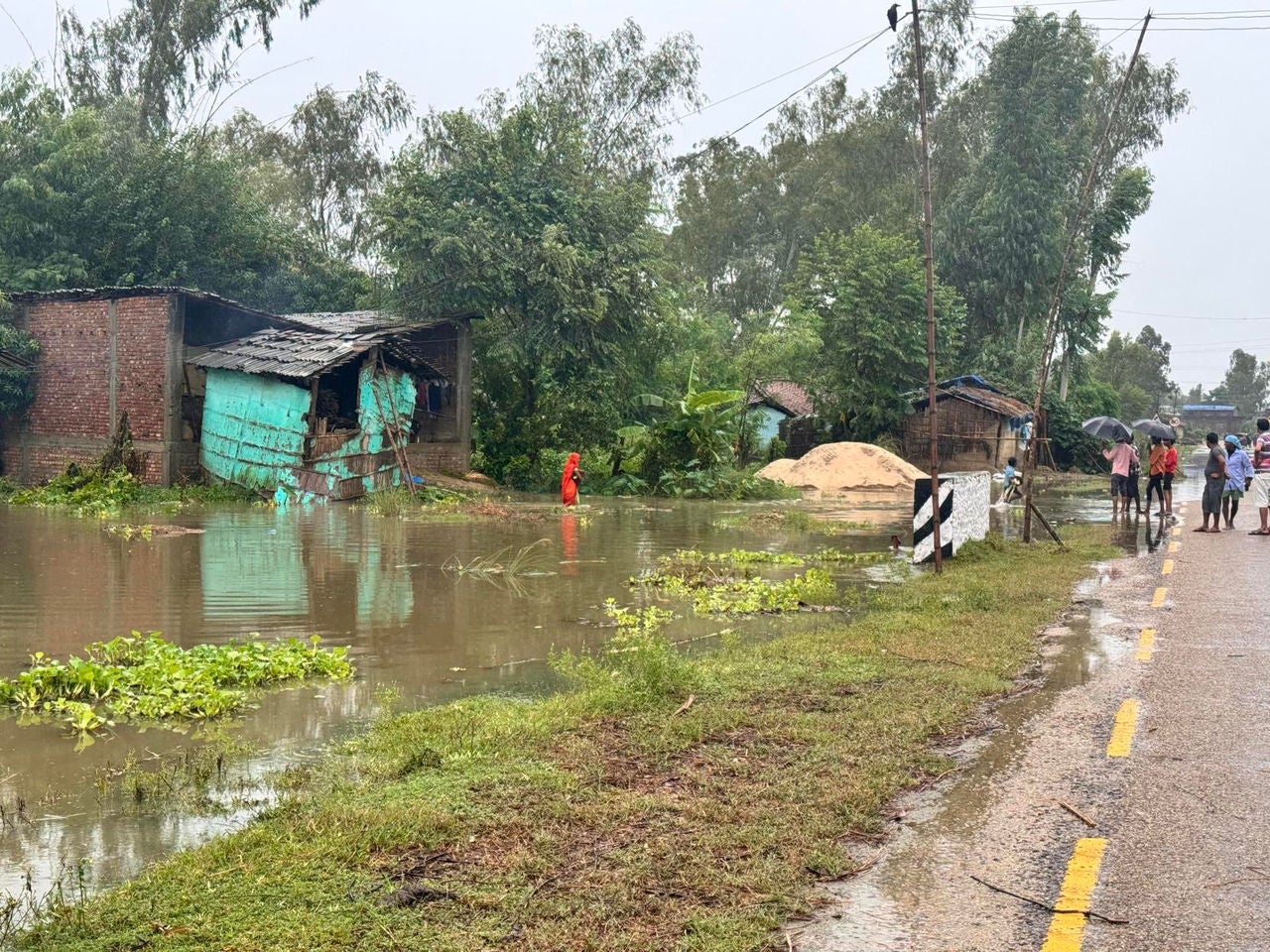 Nepal was devastated with flooding caused by unrelenting rain and 'monsoon' snow.