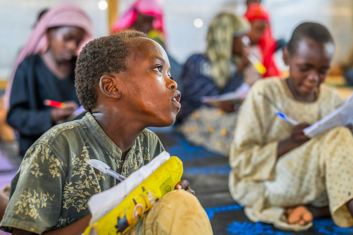 Learning in an emergency can happen without schools and desks.
