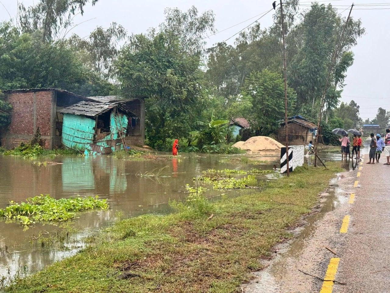 Nepal was devastated with flooding caused by unrelenting rain and 'monsoon' snow.