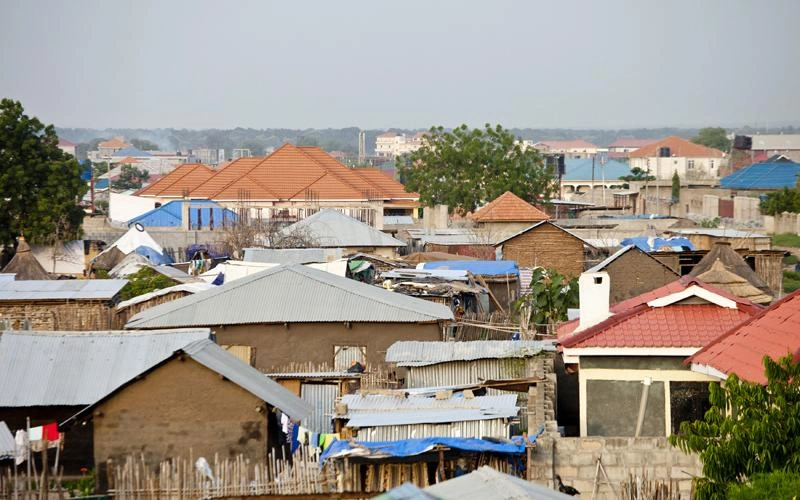 Les toits de la ville de Juba, au Soudan du Sud.