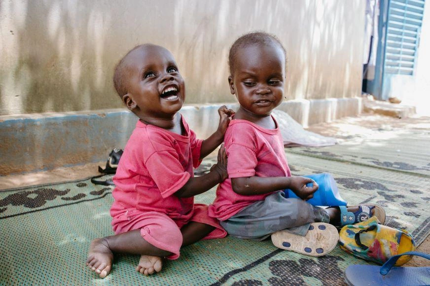 Soudan - Faim - jumeaux - malnutrition - sourire