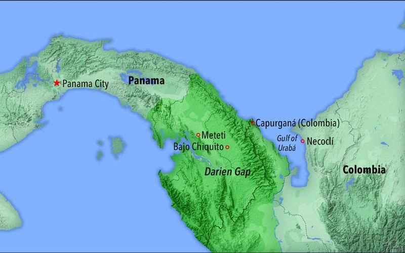 carte-du-Darien-Gap-au-Panama