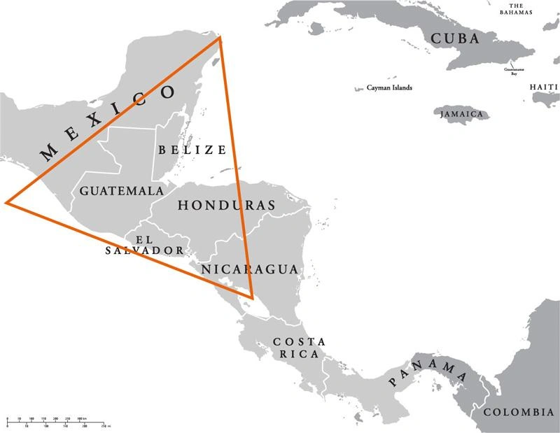 Le Triangle du Nord - carte