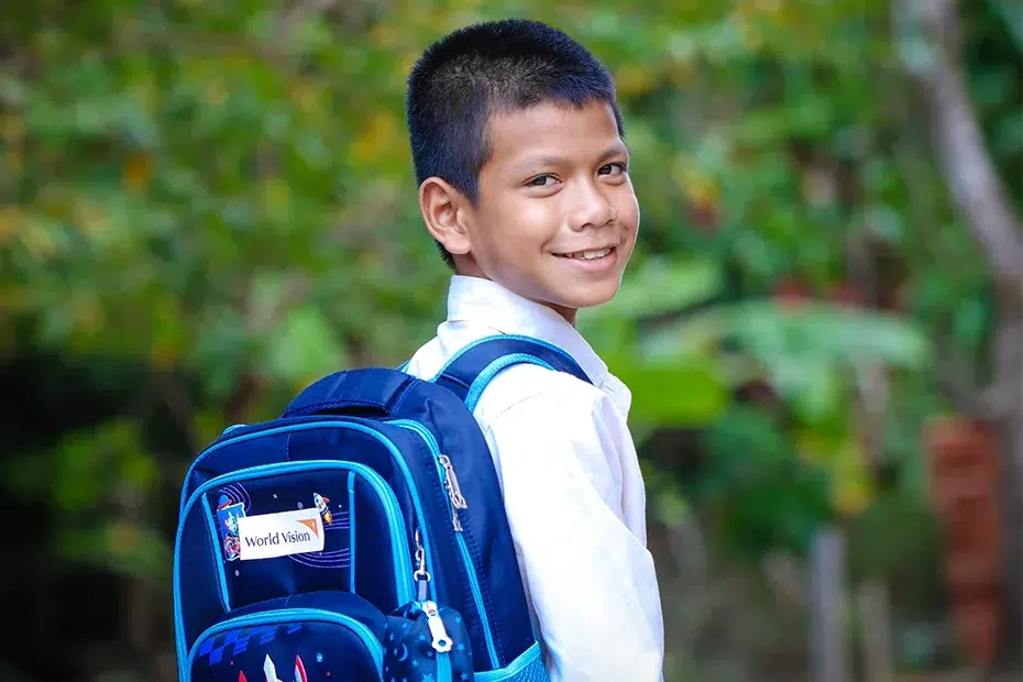 Defying poverty: How a backpack helped Panha stay in school